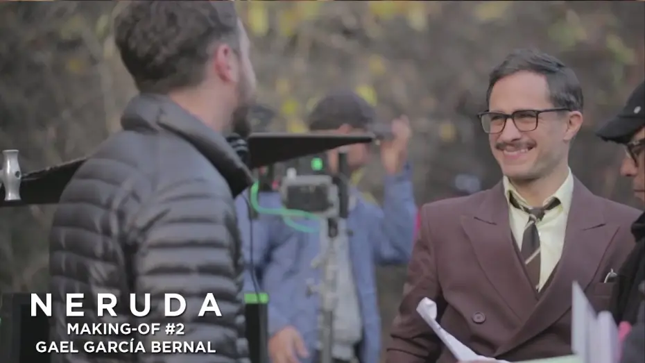 Watch film Neruda — NERUDA - Making-of #2 - Gael Garcia Bernal à propos d'Oscar Peluchonneau