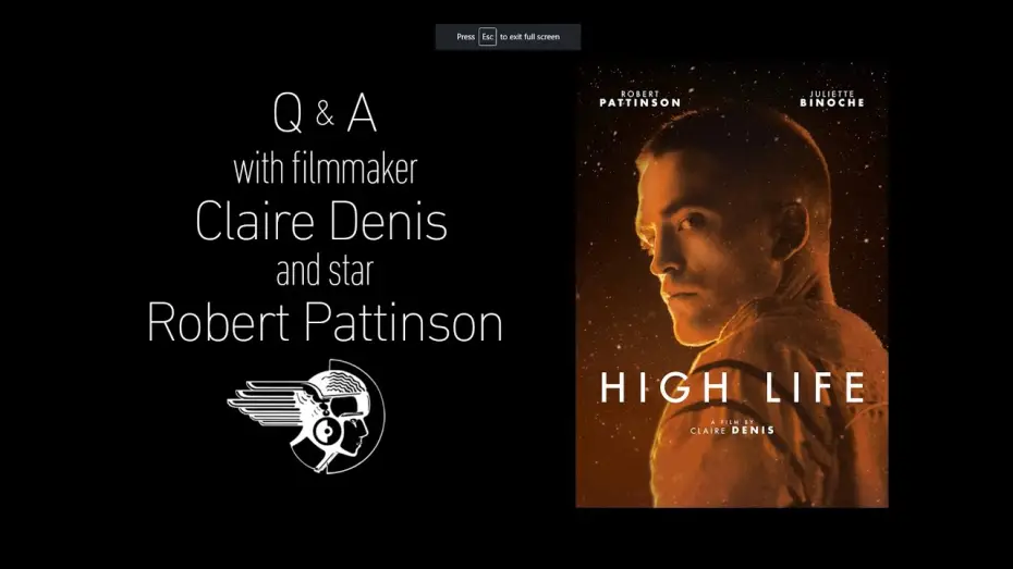 Watch film High Life — High Life Q&A with Robert Pattinson & Claire Denis