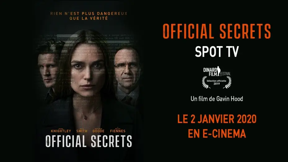 Watch film Official Secrets — OFFICIAL SECRETS - Spot TV [VF]