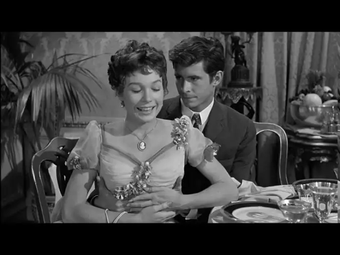 Watch film The Matchmaker — Cornelius puts his hands around Irene's waist