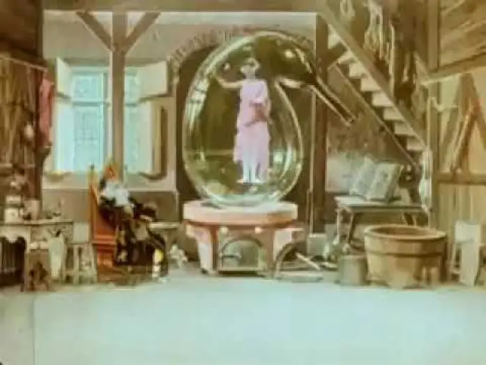 Watch film The Mysterious Retort — 1906 Georges Méliès L'alchimiste Parafaragaramus ou la Cornue Infernale tinted The Mysterious Retort