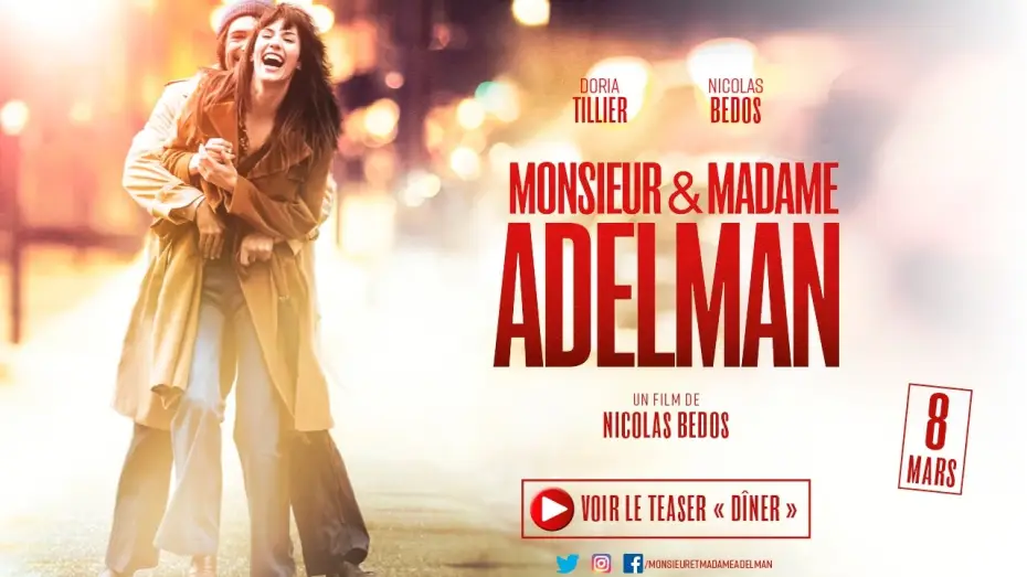 Watch film Mr & Mme Adelman — Teaser "Diner" - MONSIEUR & MADAME ADELMAN de Nicolas Bedos