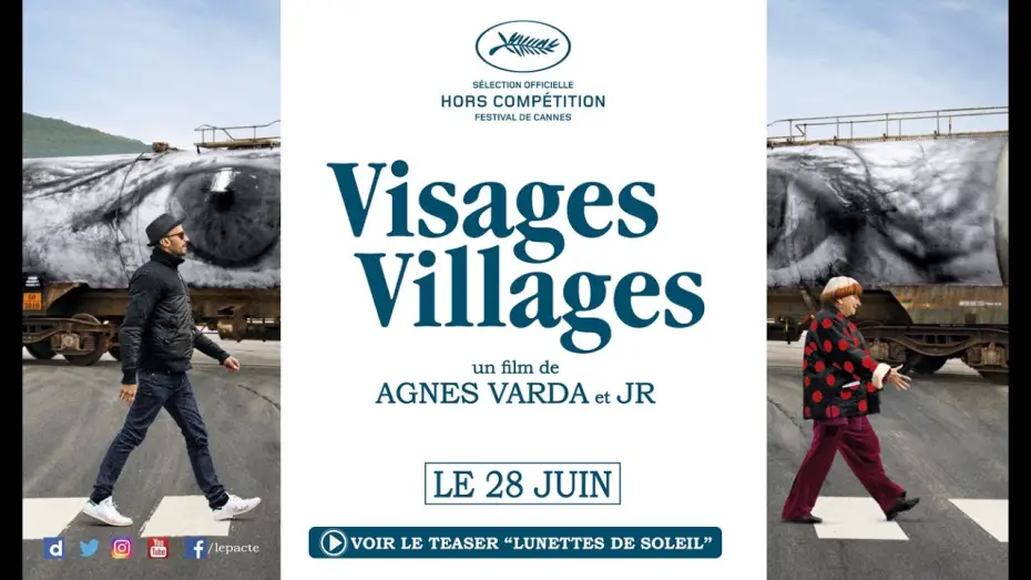 Watch film Faces Places — Teaser "Lunettes de soleil" - VISAGES, VILLAGES d'Agnès Varda et JR
