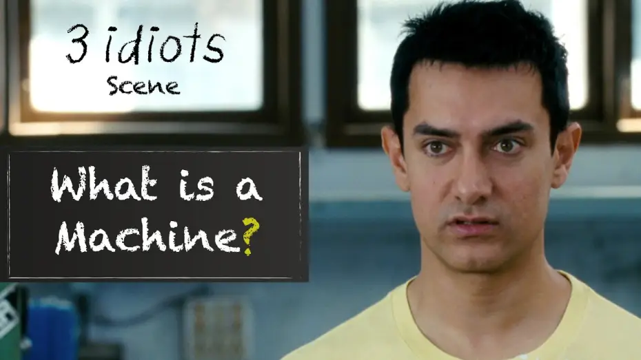 Watch film 3 Idiots | What is a machine? - Funny scene | 3 Idiots | Aamir Khan | R Madhavan | Sharman Joshi