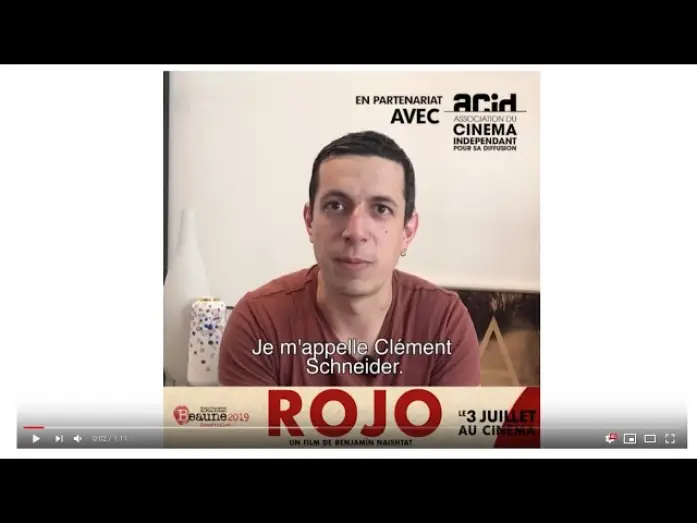 Watch film Rojo — Celui qui regarde - Le cinéaste Clément Schneider à propos de ROJO