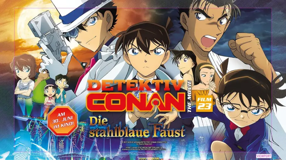 Watch film Case Closed: The Fist of Blue Sapphire — Detektiv Conan - 23. Film: Die stahlblaue Faust (Kinotrailer)