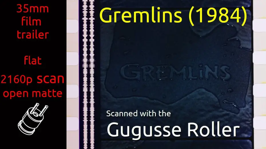 Watch film Gremlins — Gremlins (1984) 35mm film trailer teaser, flat open matte, 2160p