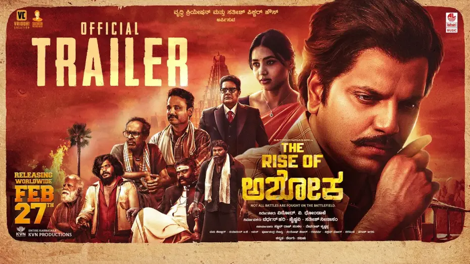 Watch film The Rise Of Ashoka | The Rise Of Ashoka Official Trailer | Sathish Ninasam, Sapthami Gowda | Vinod V Dhondale