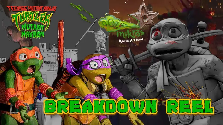 Watch film Teenage Mutant Ninja Turtles: Mutant Mayhem | Mikros Animation Breakdown Reel