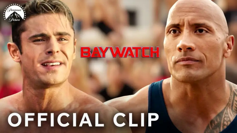 Watch film Baywatch | Zac Efron vs. The Rock: Obstacle Course Showdown