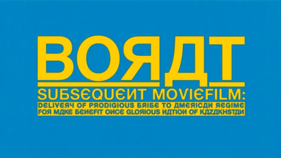 Watch film Borat Subsequent Moviefilm | Borat: Subsequent Moviefilm - Tr&aacute;iler Oficial | Amazon Prime Video