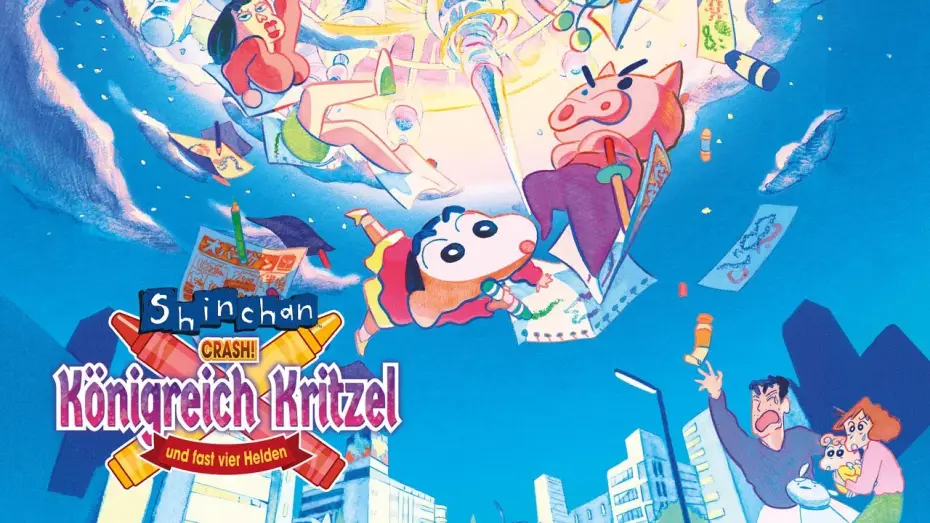 Watch film Crayon Shin-Chan: Crash! Rakuga Kingdom and Almost Four Heroes — SHIN CHAN - Crash! Königreich Kritzel und fast vier Helden - Trailer [HD] Deutsch / German