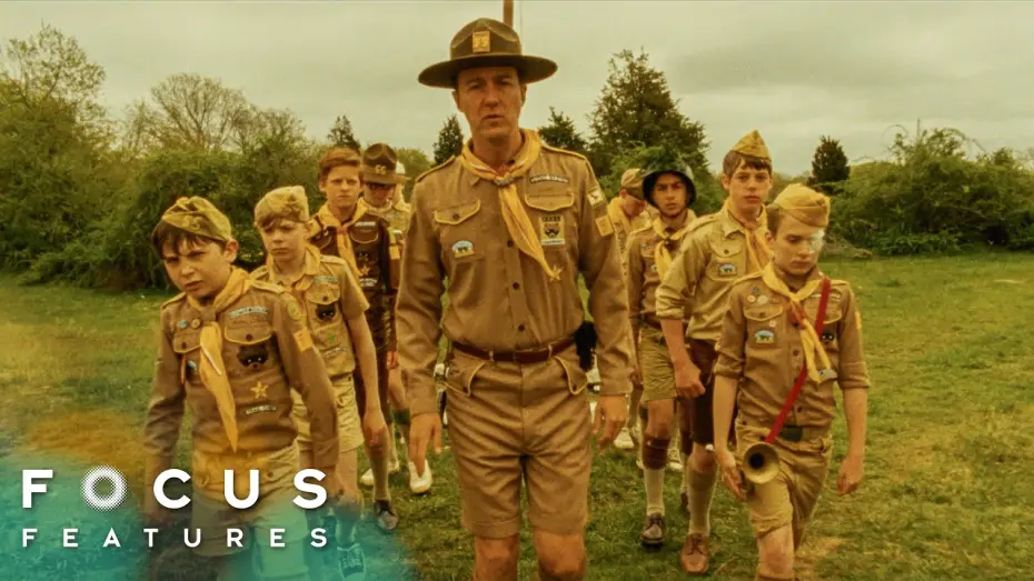 Watch film Moonrise Kingdom — Scout Master Ward Inspects His Camp