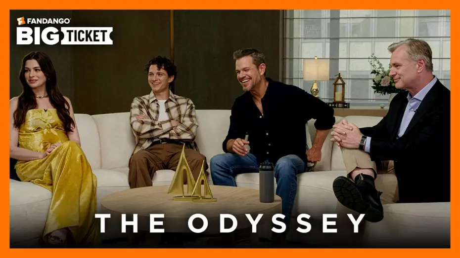 Watch film The Odyssey — “How?!” Matt Damon, Anne Hathaway & Tom Holland on Christopher Nolan’s Film Methods in ‘The Odyssey’
