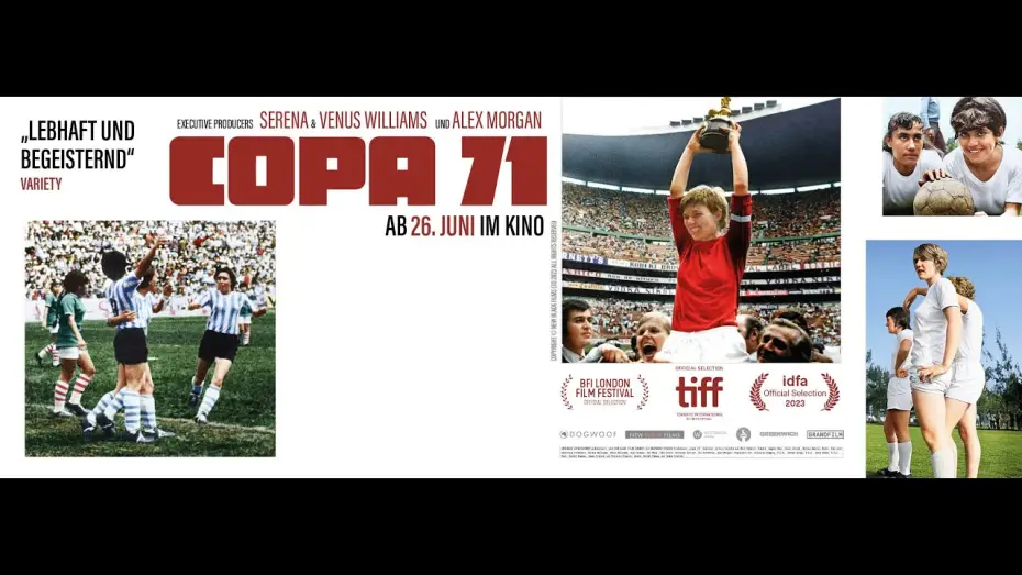 Watch film Copa 71 — Copa 71 (offizieller OmdU-Trailer) | von den Produzentinnen Serena & Venus Williams und Alex Morgan