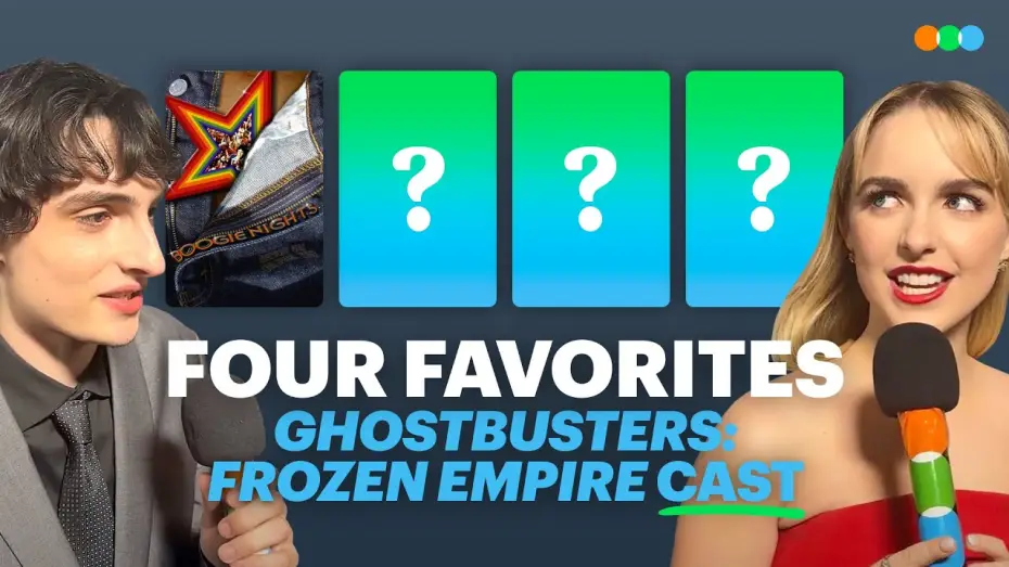 Watch film Ghostbusters: Frozen Empire | Four Favorites with Ghostbusters' Finn Wolfhard, Mckenna Grace, and James Acaster