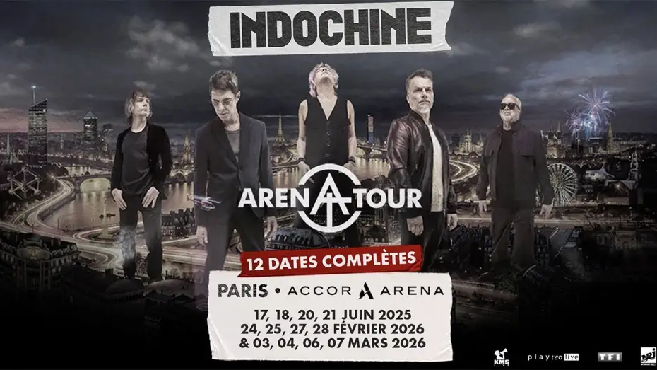 Watch film Indochine - Arena Tour, le concert &eacute;v&eacute;nement | Indochine Arena Tour, le concert &eacute;v&egrave;nement ! le 4 mars &agrave; 21h25 sur TMC !