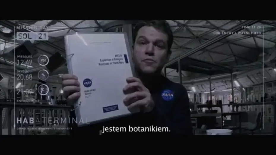 Watch film The Martian | Marsjanin - Jestem botanikiem [fragment #2]