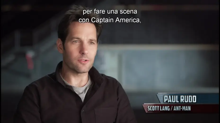 Watch film Captain America: Civil War | Captain America: Civil War - Paul Rudd &egrave; Ant-Man - Pod dal film | HD