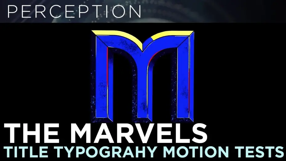 Watch film The Marvels | End Credits Main Title Typography Motion Test