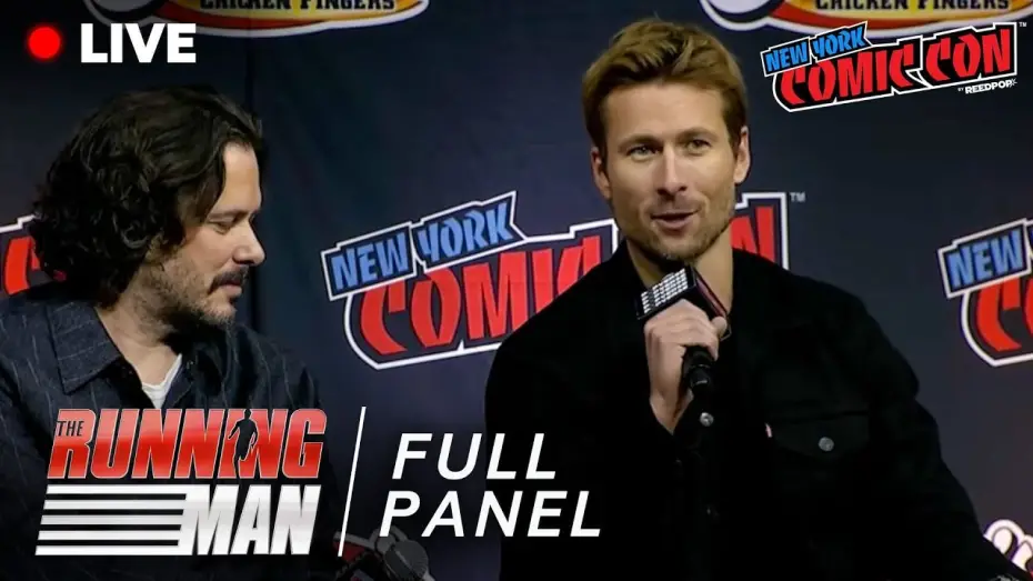 Watch film The Running Man | Full NYCC Panel feat. Glen Powell, Lee Pace, Edgar Wright