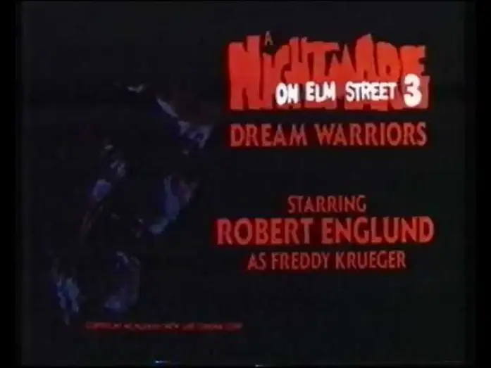 Watch film A Nightmare on Elm Street 3: Dream Warriors | Koszmar z ulicy Wiąz&oacute;w 3 - Zwiastun PL VHS 1988r.