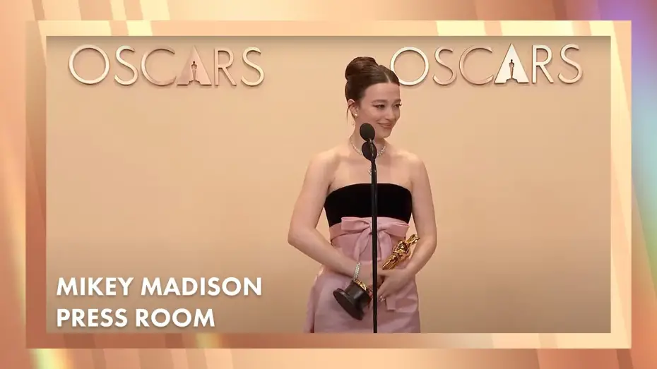 Watch film Anora | 'Anora' Best Actress Press Room Speech | 97th Oscars (2025)[Mikey Madison]