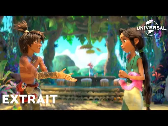 Watch film The Croods: A New Age — Les Croods 2 : Une Nouvelle Ère - Extrait Guy et Eep rencontrent Aurore VF [Au cinéma le 7 juillet]
