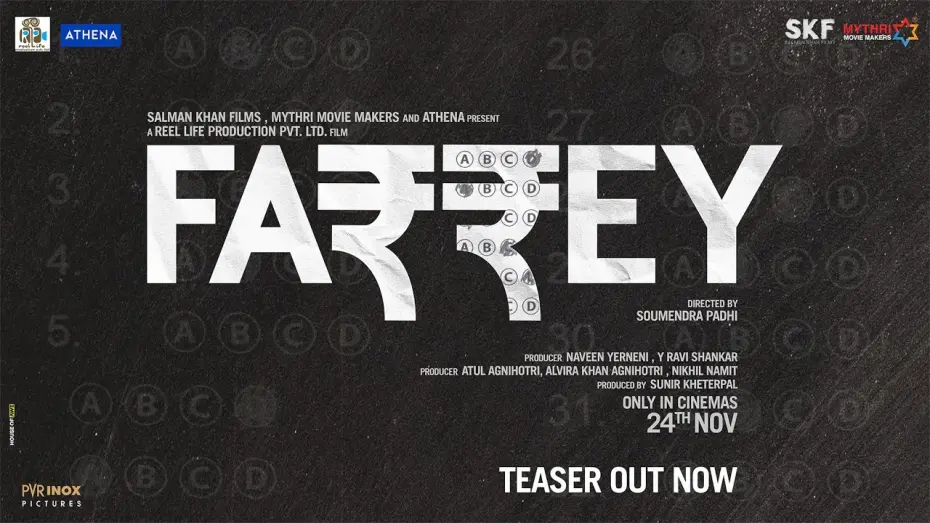 Watch film Farrey | Farrey: Official Teaser | Salman Khan | Alizeh | Soumendra Padhi | 24th November