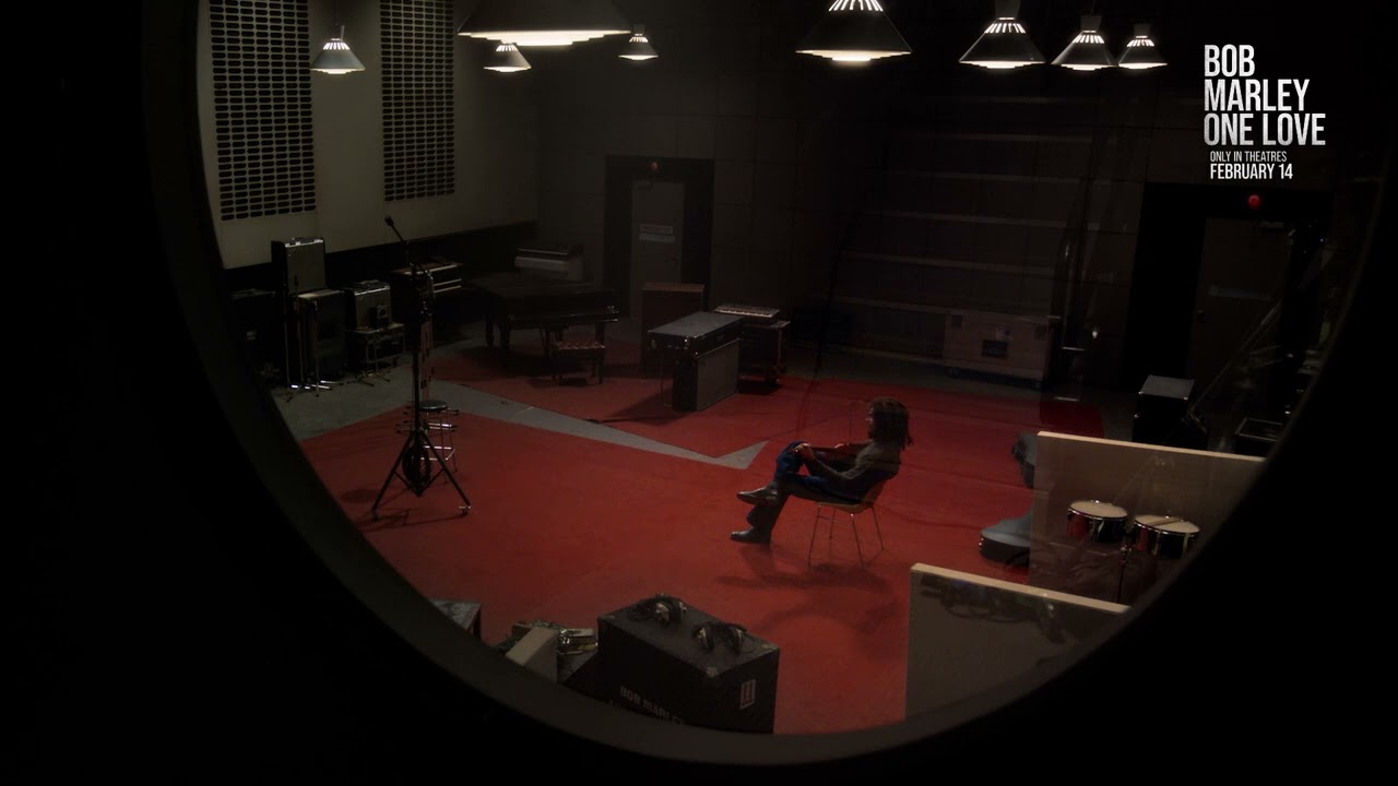 Watch film Bob Marley: One Love | Bob Marley: One Love, but you're outside a recording studio