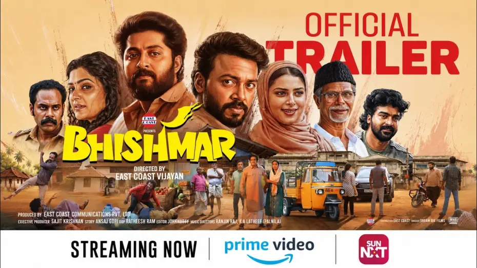 Watch film Bheemseri | Bhishmar Official Trailer | East Coast Vijayan | Dhyan Sreenivasan| Vishnu Unnikrishnan|Divya Pillai