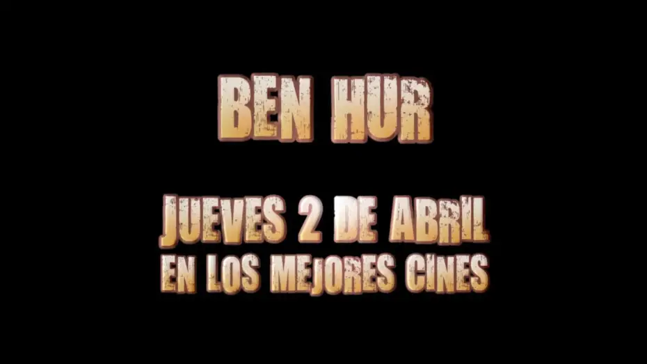 Watch film Ben-Hur | Tr&aacute;iler del reestreno de "Ben-Hur" en espa&ntilde;ol