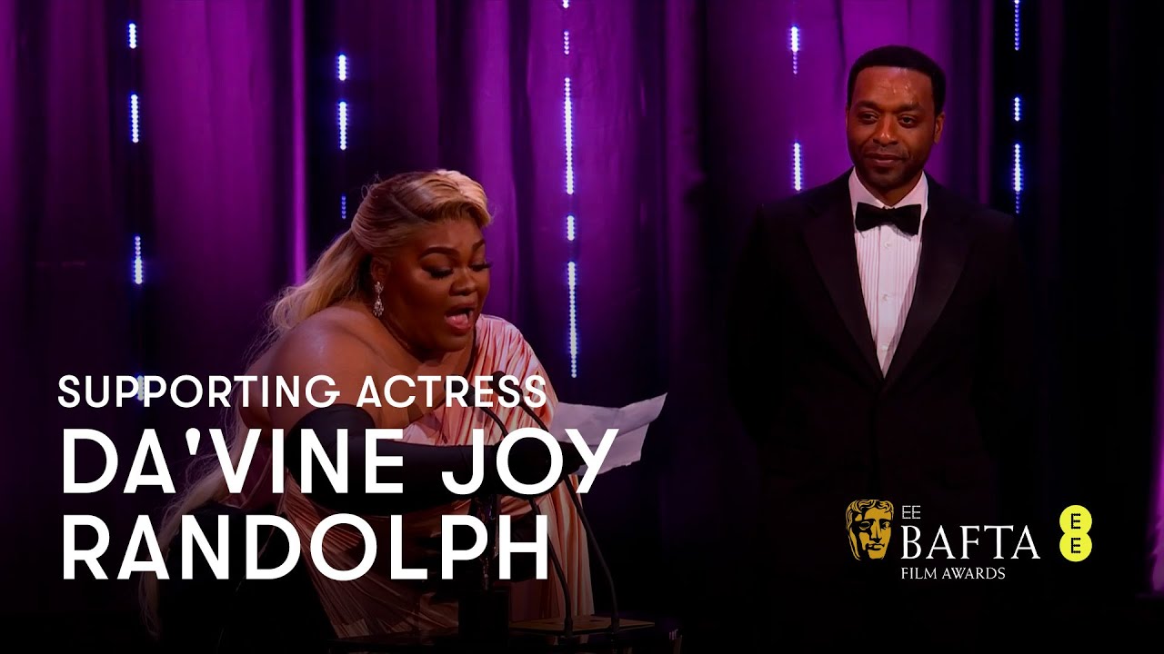 Watch film The Holdovers | Da'Vine Joy Randolph's emotional speech as she wins Supporting Actress | EE BAFTA Film Awards 2024