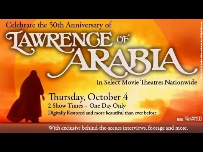 Watch film Lawrence of Arabia | 50th Anniversary Event