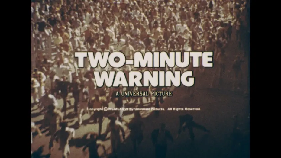 Watch film Two-Minute Warning | Two Minute Warning 1976 High Definition 4 TV Spots Trailers Charlton Heston John Cassavetes 16mm