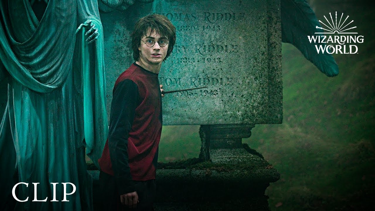 Watch film Harry Potter and the Goblet of Fire | Harry vs Voldemort 'Priori Incantatem' Duel in the Cemetery | Harry Potter and the Goblet of Fire