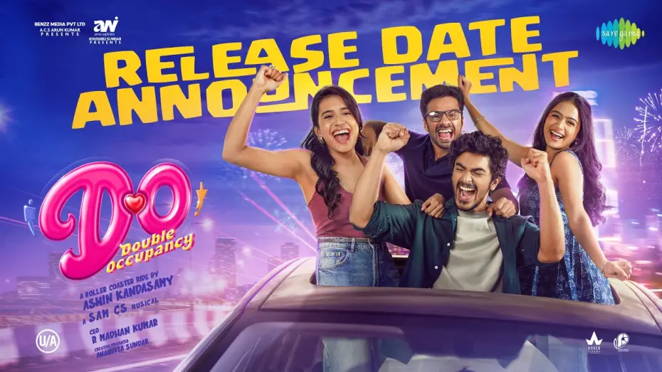 Watch film Double Occupancy | Double Occupancy - Release Date Announcement | Santhosh, Reshma, Samyuktha, Vinoth | Aswin Kandasamy