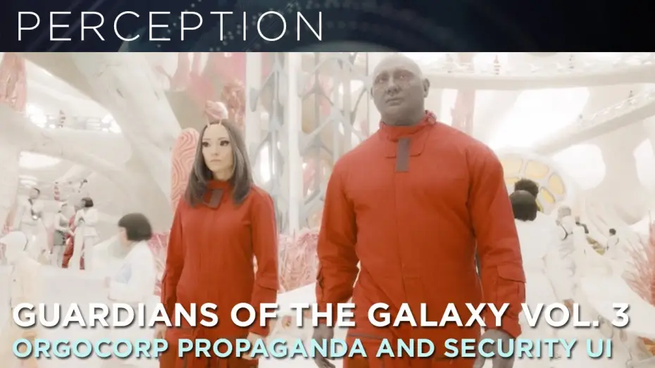 Watch film Guardians of the Galaxy Vol. 3 — OrgoCorp Introduction and Security UI Scene