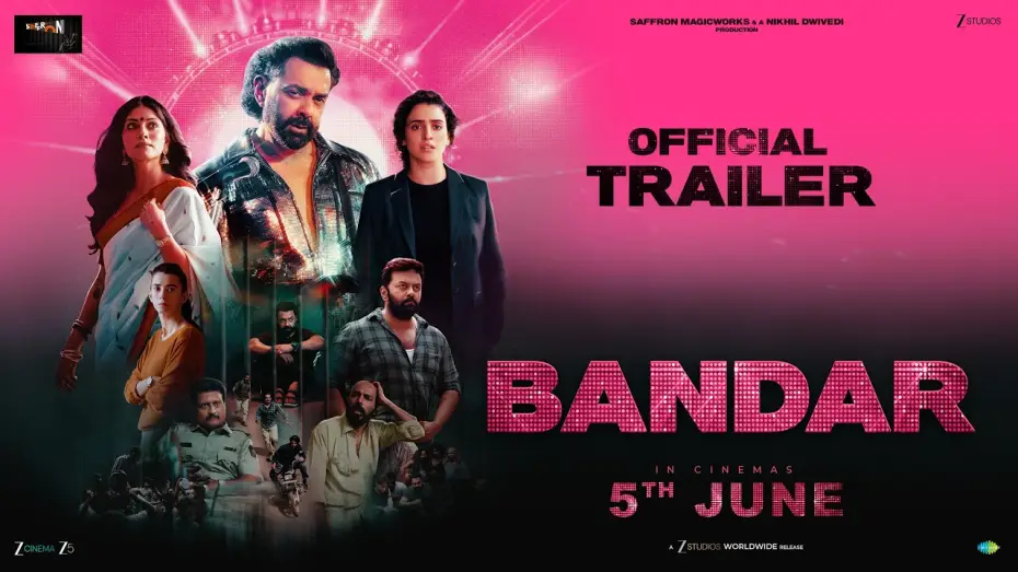 Watch film Monkey In A Cage | BANDAR | Official Trailer | Bobby D, Sanya M, Sapna P, Saba A | Nikhil D, Anurag K | In Cinemas Jun5