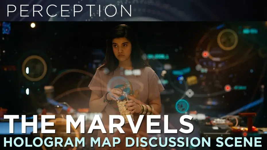 Watch film The Marvels | Hologram Map Travel Discussion Full Scene