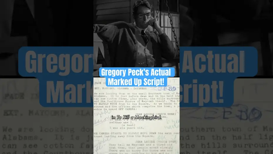 Watch film To Kill a Mockingbird | What Gregory Peck Wrote On His 'To Kill a Mockingbird' Script!