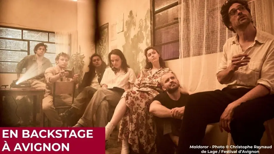 Watch film Maldoror : Festival d'Avignon 2026 | En Backstage &agrave; Avignon 2026 : langues et lieux du surtitrage dans &ldquo;Maldoror&rdquo;