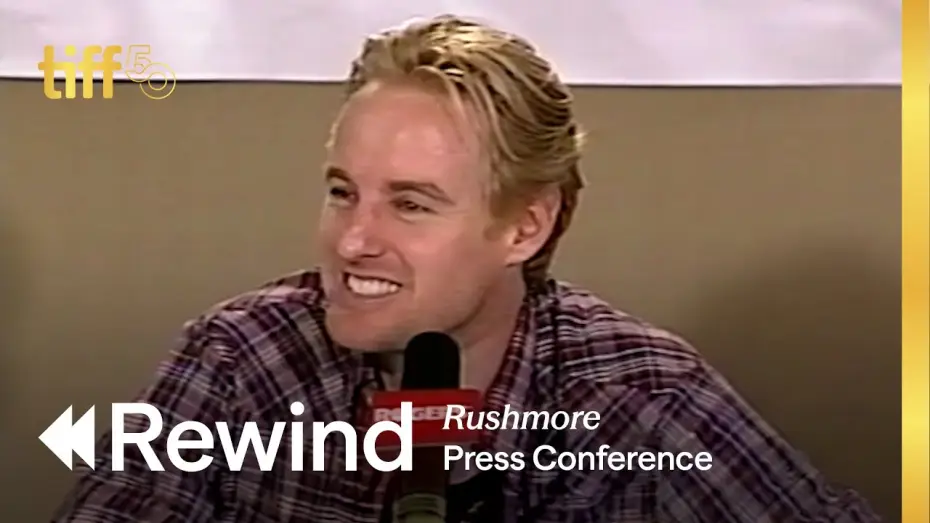Watch film Rushmore | Press Conference (1998) | TIFF REWIND