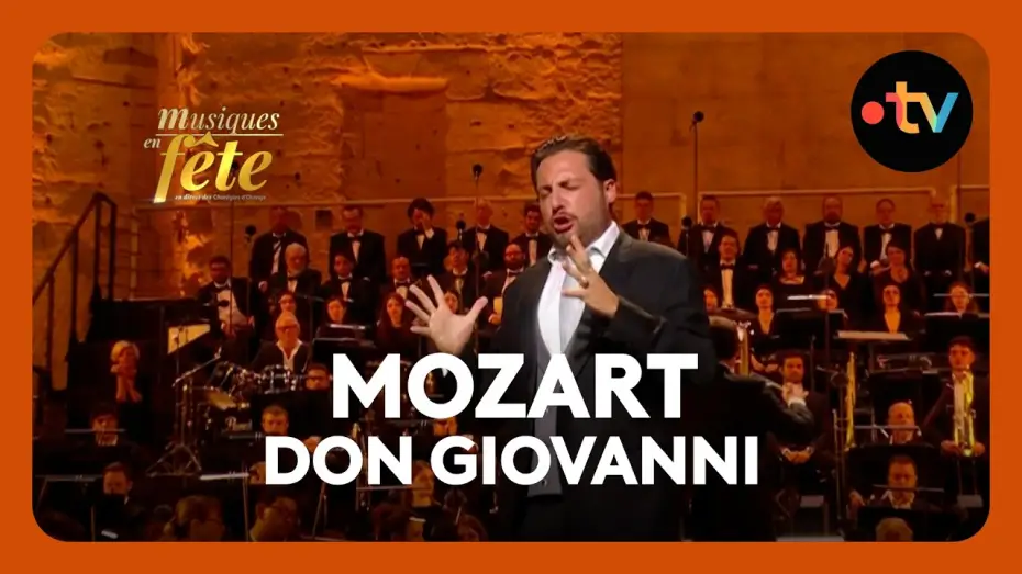 Watch film Musiques en f&ecirc;te des Chor&eacute;gies d'Orange | Mozart - Don Giovanni, "Finch'ahn dal vino" avec Florian Sempey