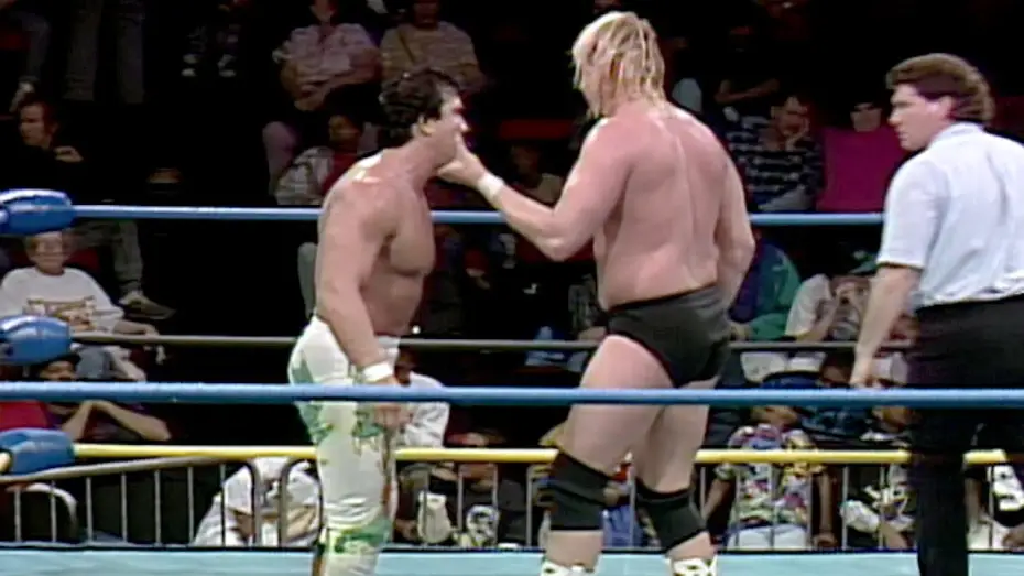 Video for the series WCW Saturday Night — Steamboat vs. Windham turns into a melee: WCW Saturday Night, Jan. 9, 1993