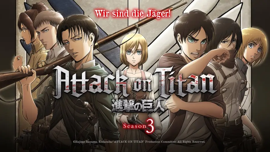 Видео к сериалу Attack on Titan — Attack on Titan – 3. Staffel (Anime-Trailer Deutsch)