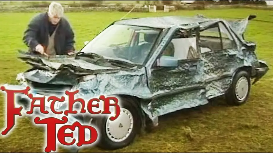 Video for the series Father Ted — Ted Fixes A Dent In His Car - Father Ted
