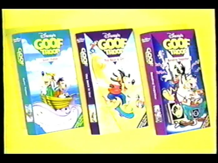 Video for the series Goof Troop — Goof Troop Home Videos (1993) Promo (VHS Capture)