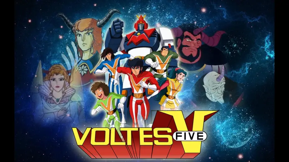 Video for the series Voltes V — Opening | Voltes V no Uta - Mitsuko Horie, Koorogi '73, and Columbia Cradle Association [Subtitled]
