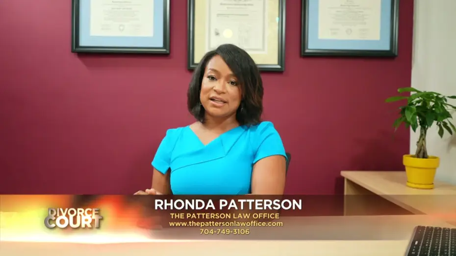 Video for the series Divorce Court — ASK A LAWYER: Rhonda Patterson "Alimony"